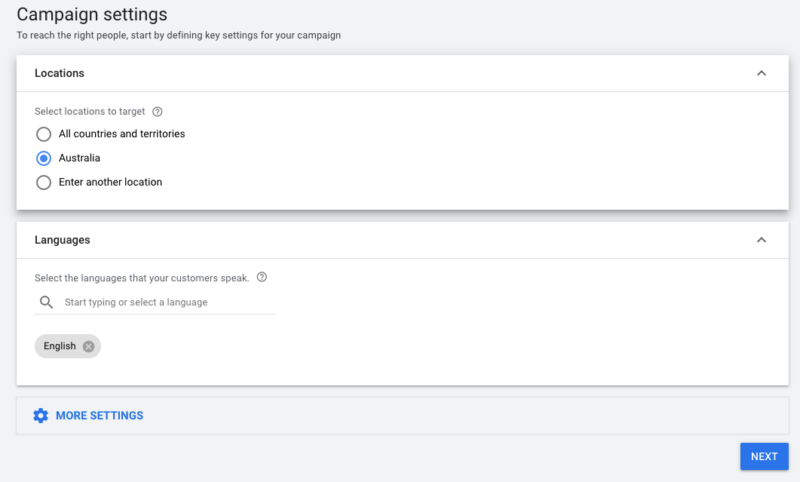 Select the locations you