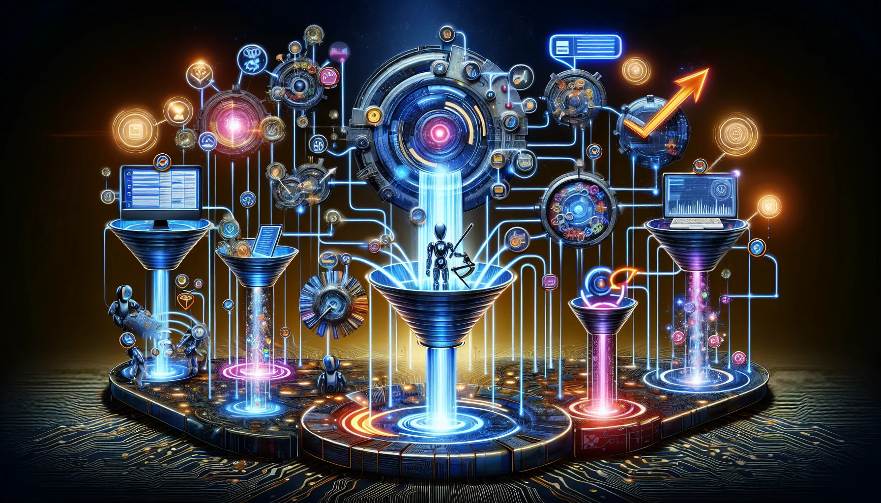 Illustration of technology for effective lead generation