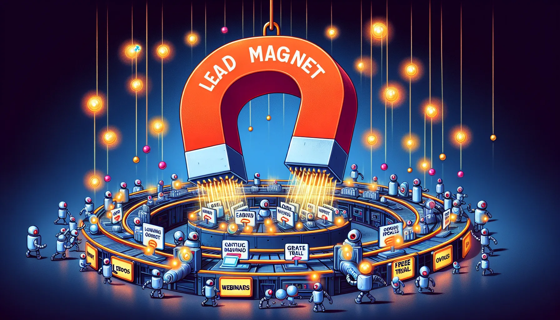 Illustration of creating a compelling lead magnet