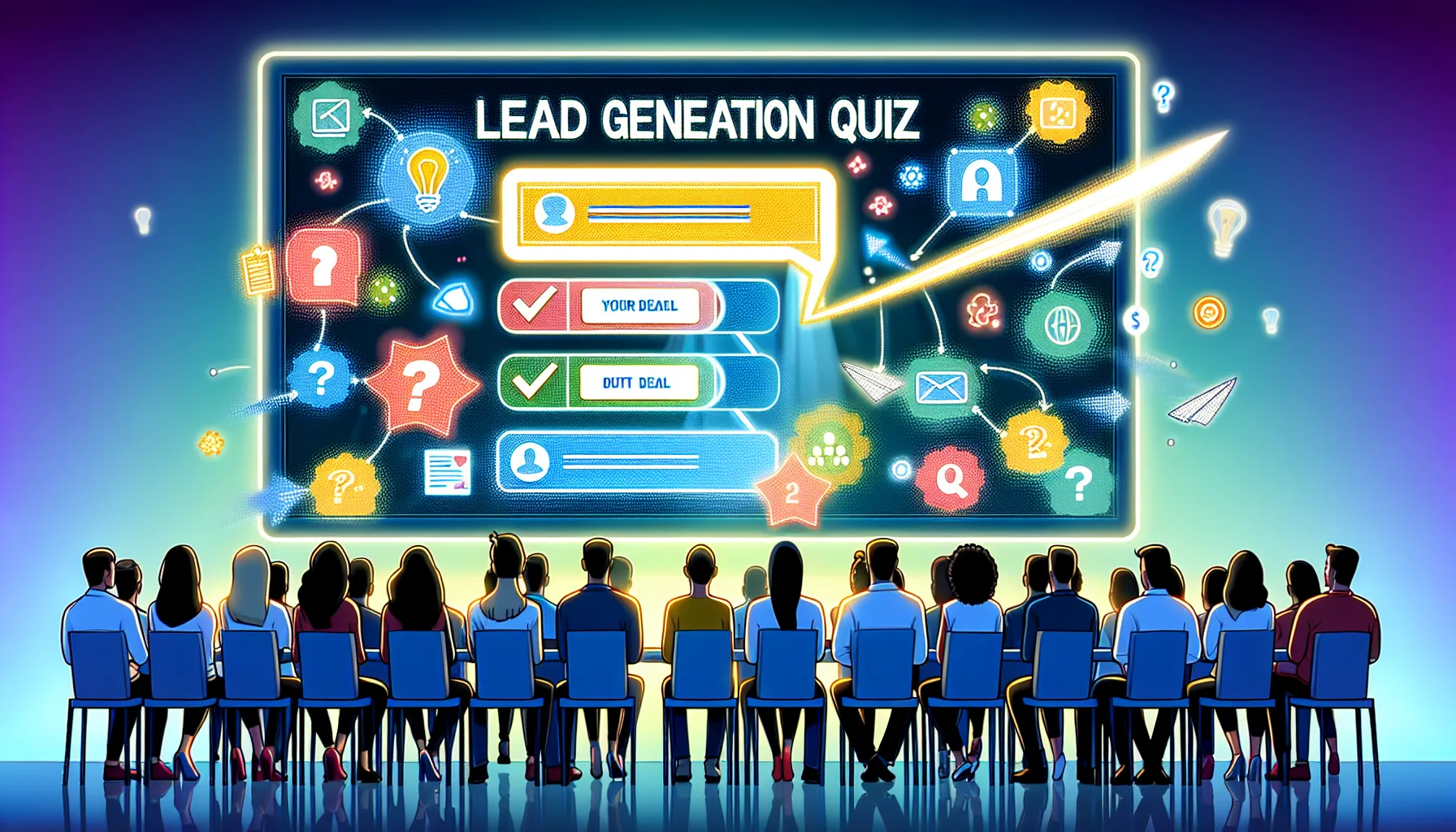 An engaging lead generation quiz capturing valuable leads