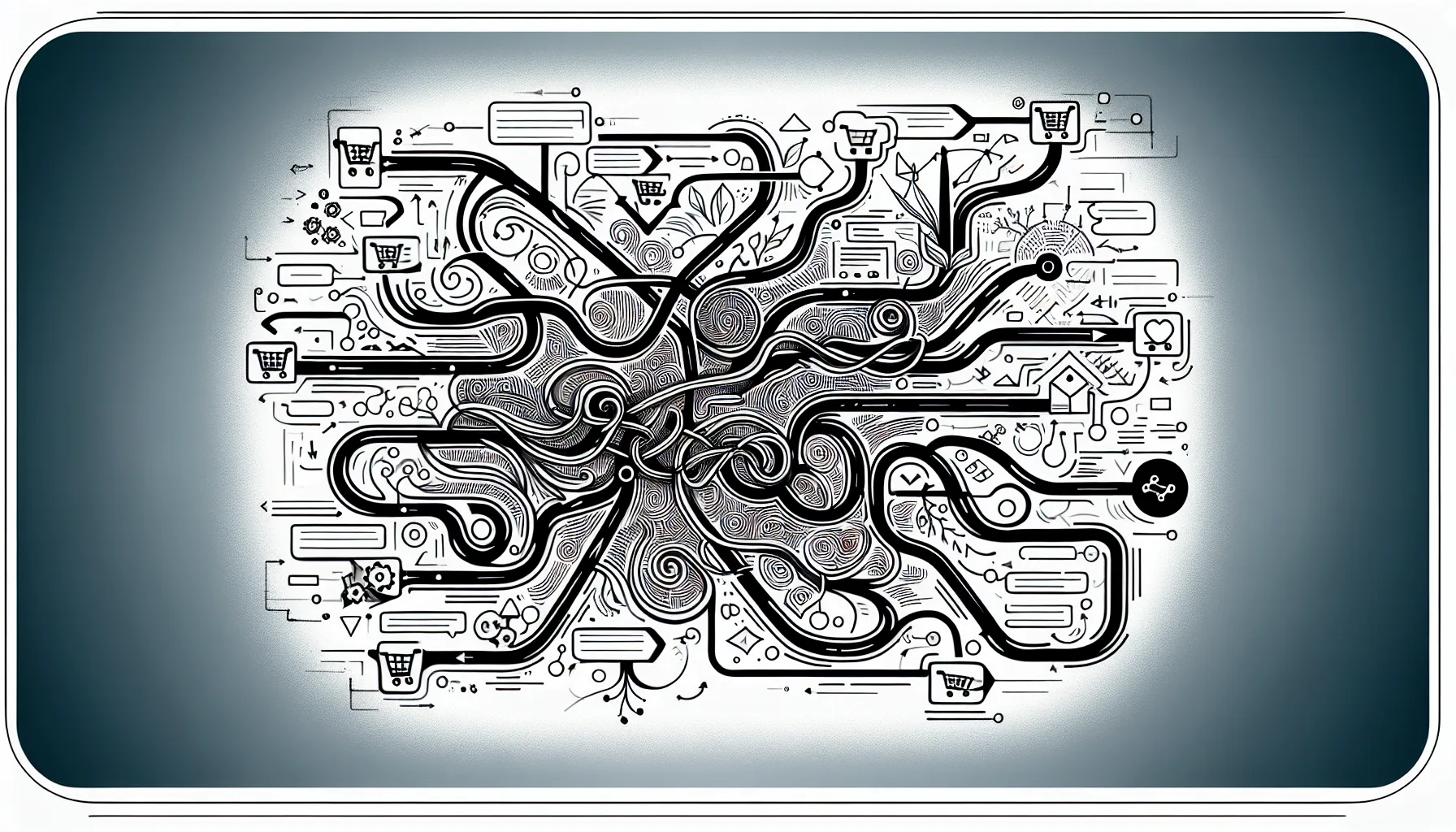 Illustration of a conversational flow design