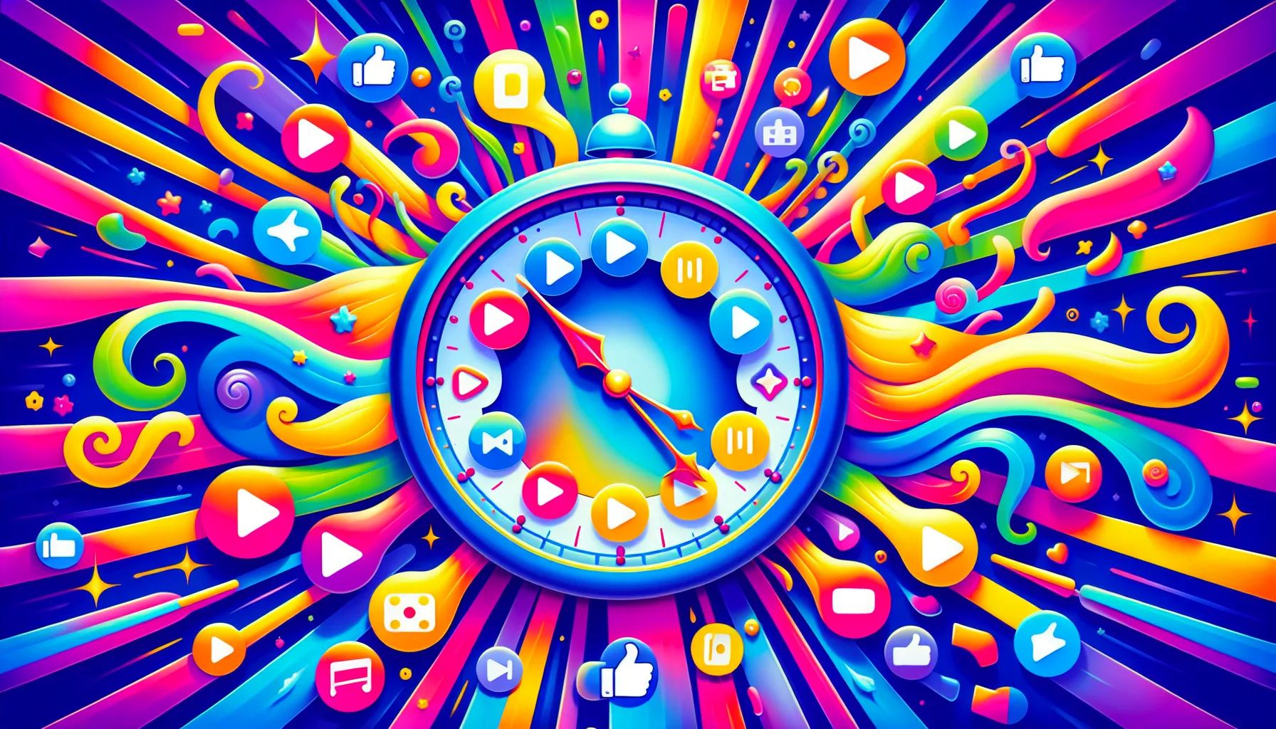 Illustration depicting the importance of video length in Facebook ads.