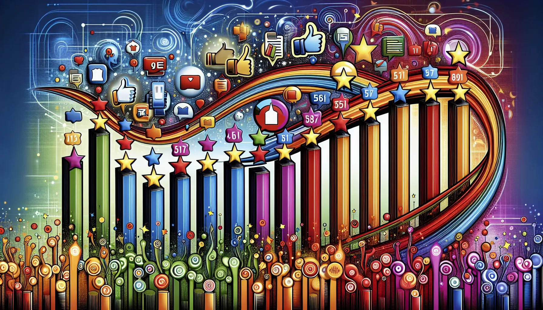 An illustration comparing lead submission rates across different campaigns.
