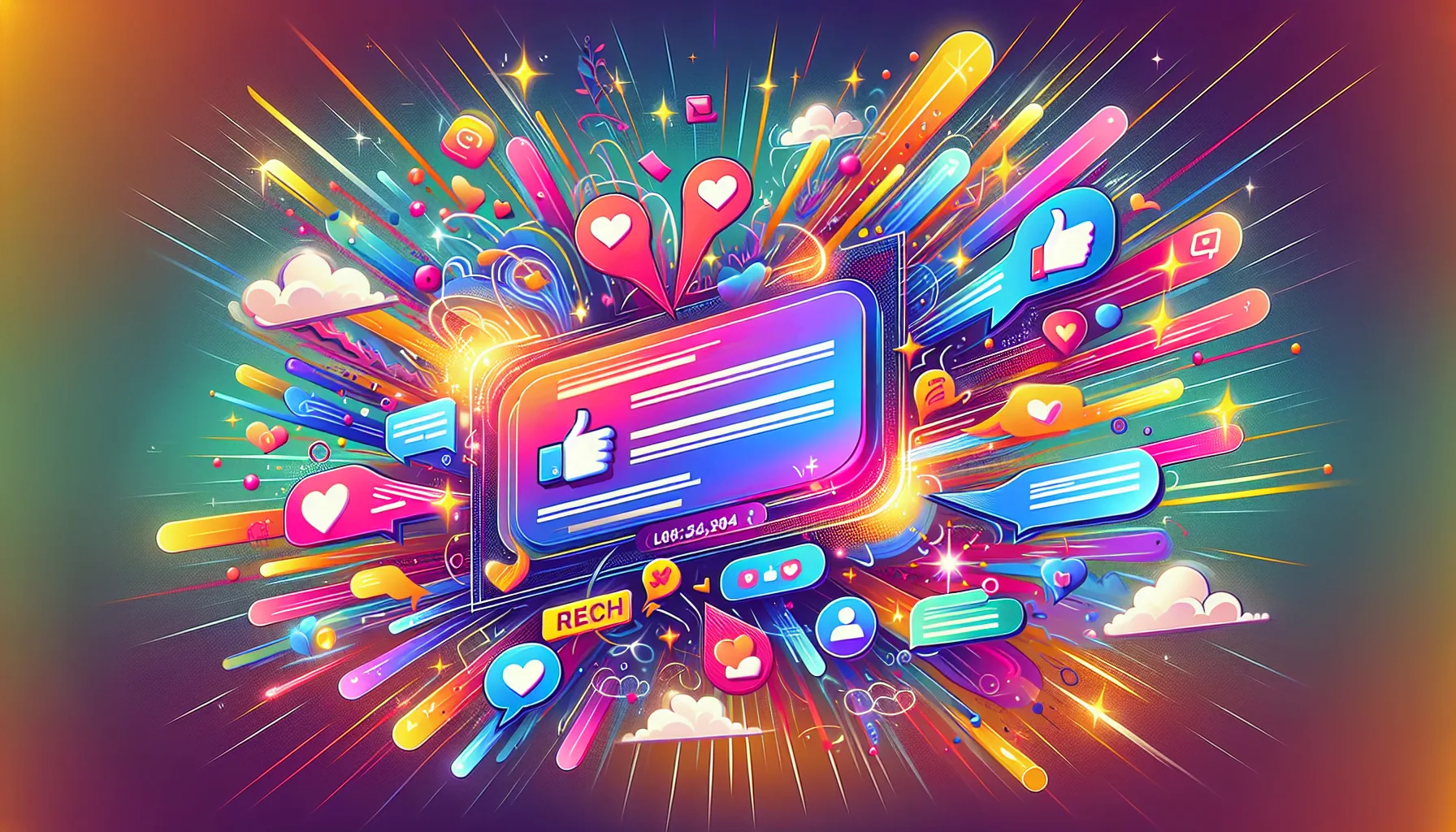 An illustration representing the importance of primary text in Facebook ads.
