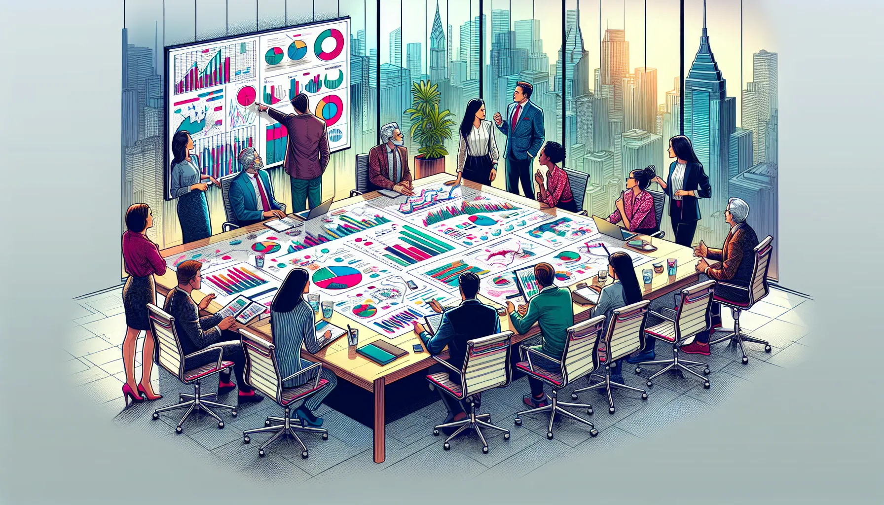An illustration representing the evaluation and iteration of a follow up process in real estate.