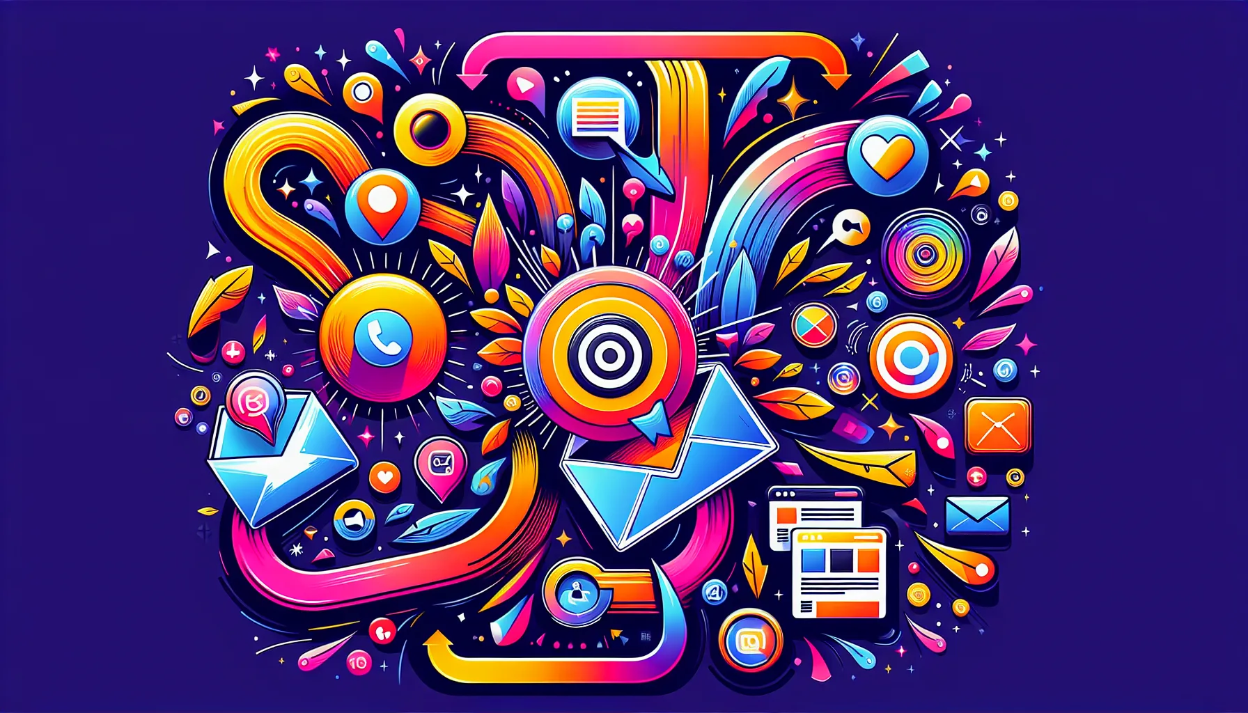 An illustration of various promotional strategies for lead magnets.