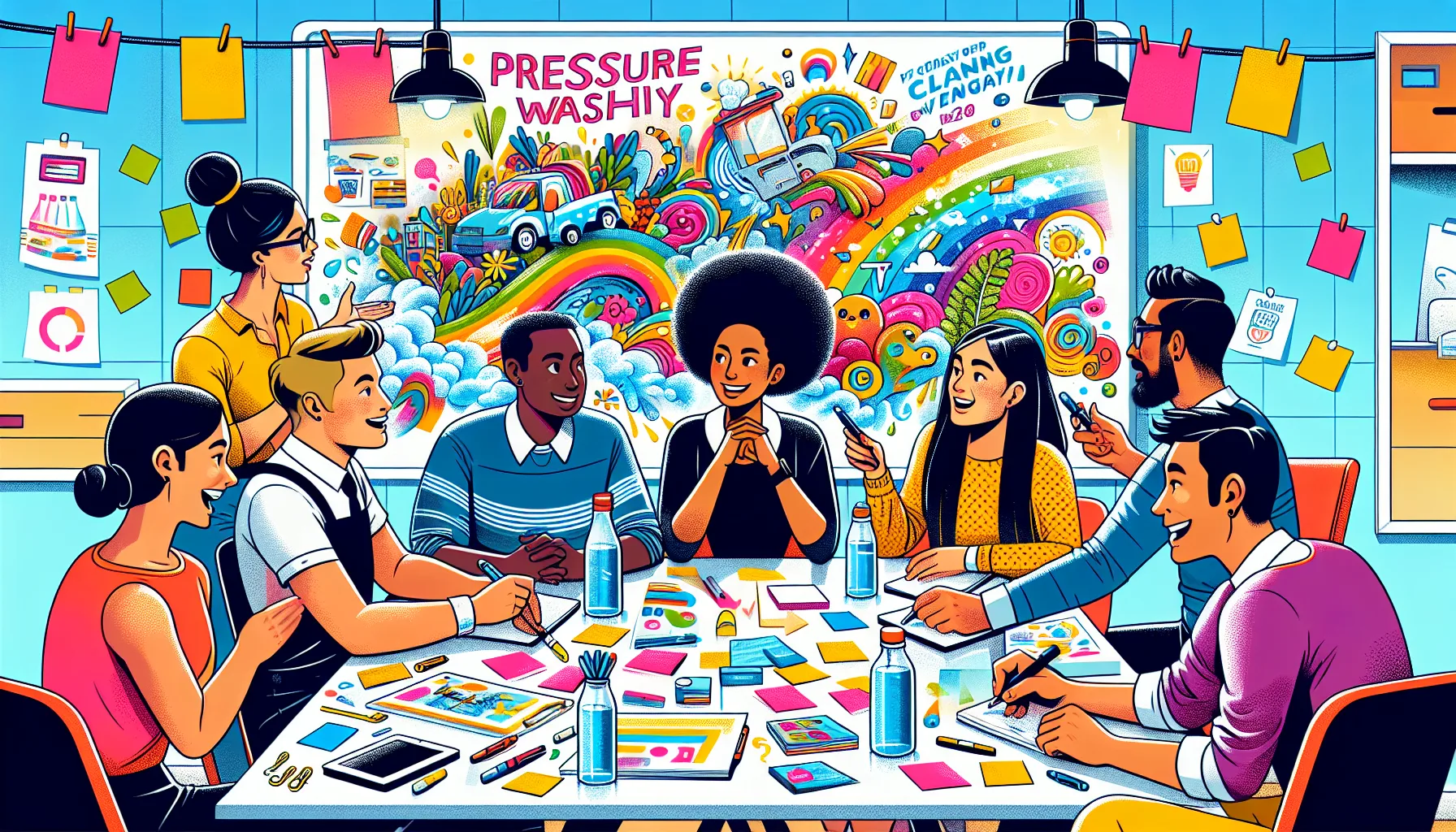 Creating effective ad copy for pressure washing services