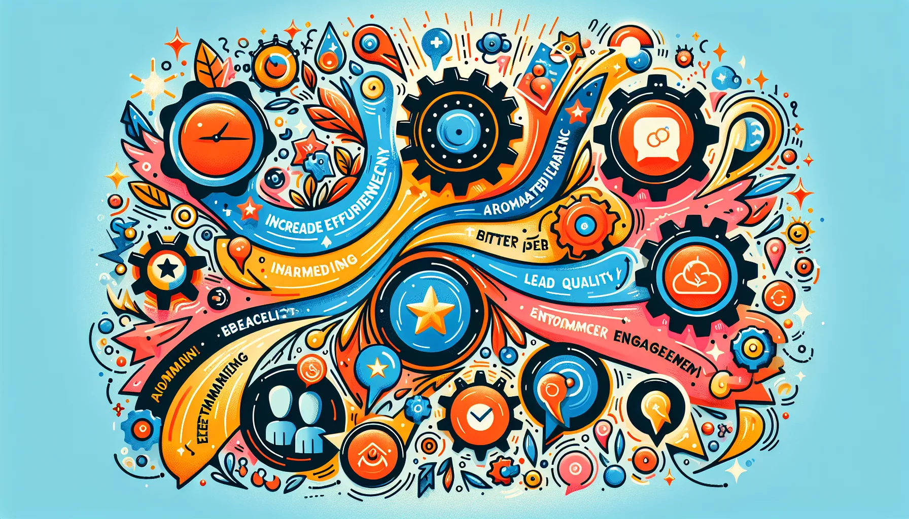 A visual representation of the benefits of automating lead generation.