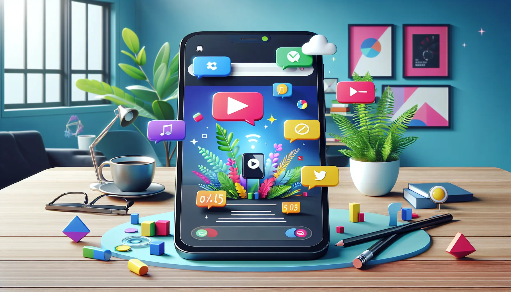 Illustration on optimizing Facebook video ads for mobile users.