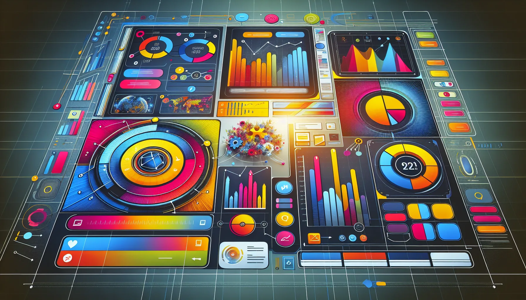 A visual representation of the user interface of a marketing automation platform.