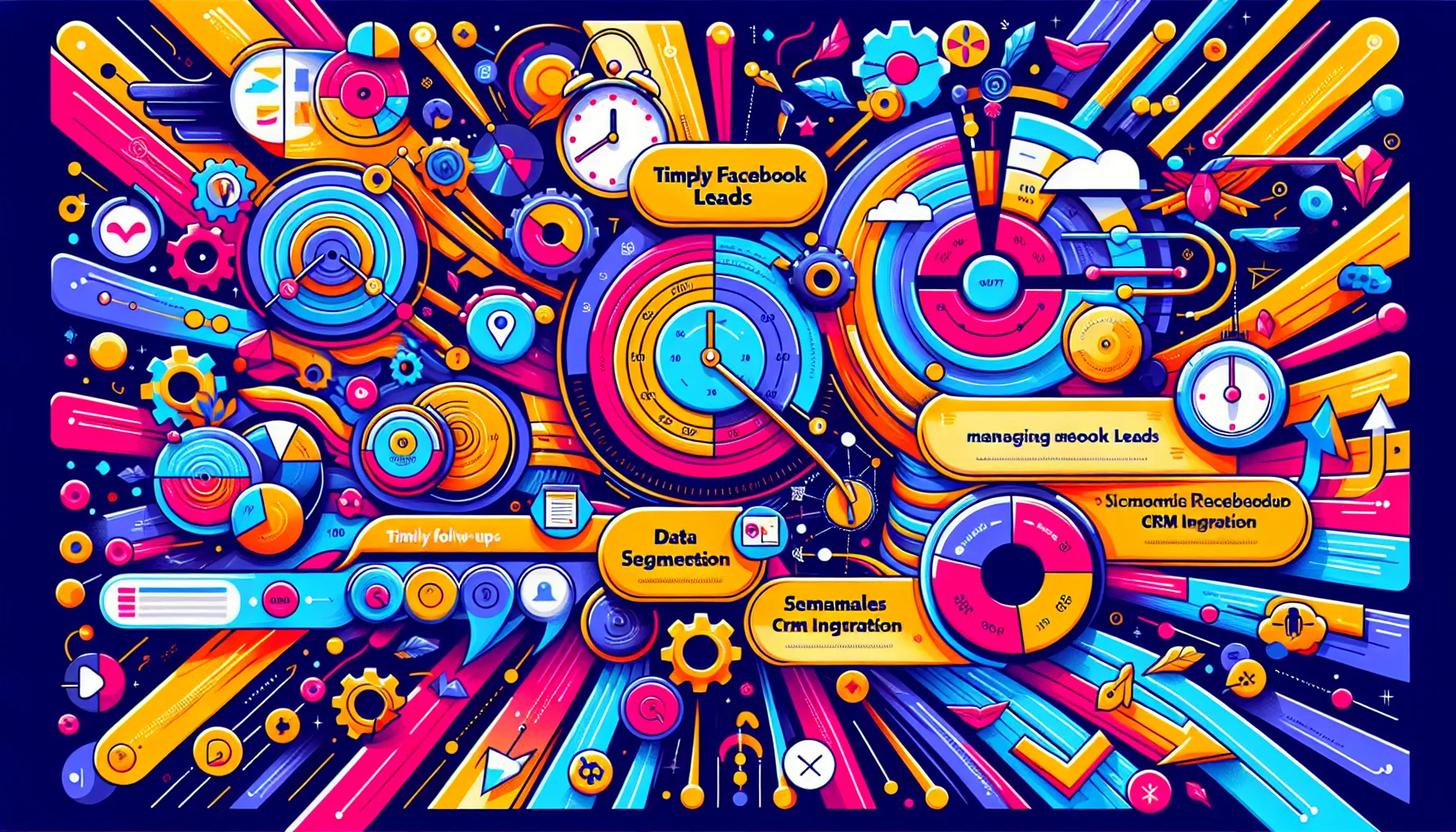 An infographic on best practices for managing Facebook leads effectively.