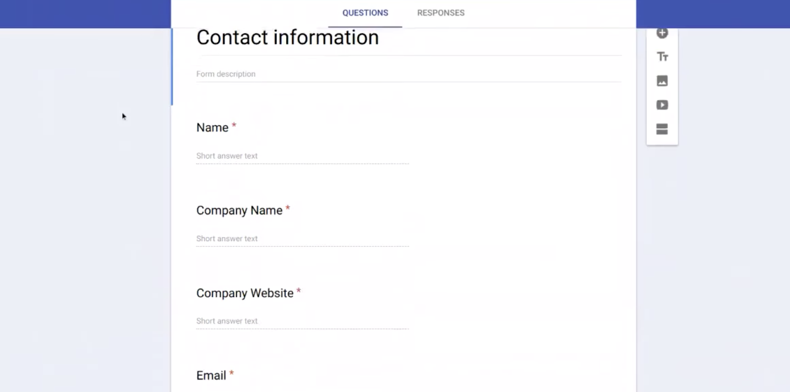 Google Form for your Simple CRM