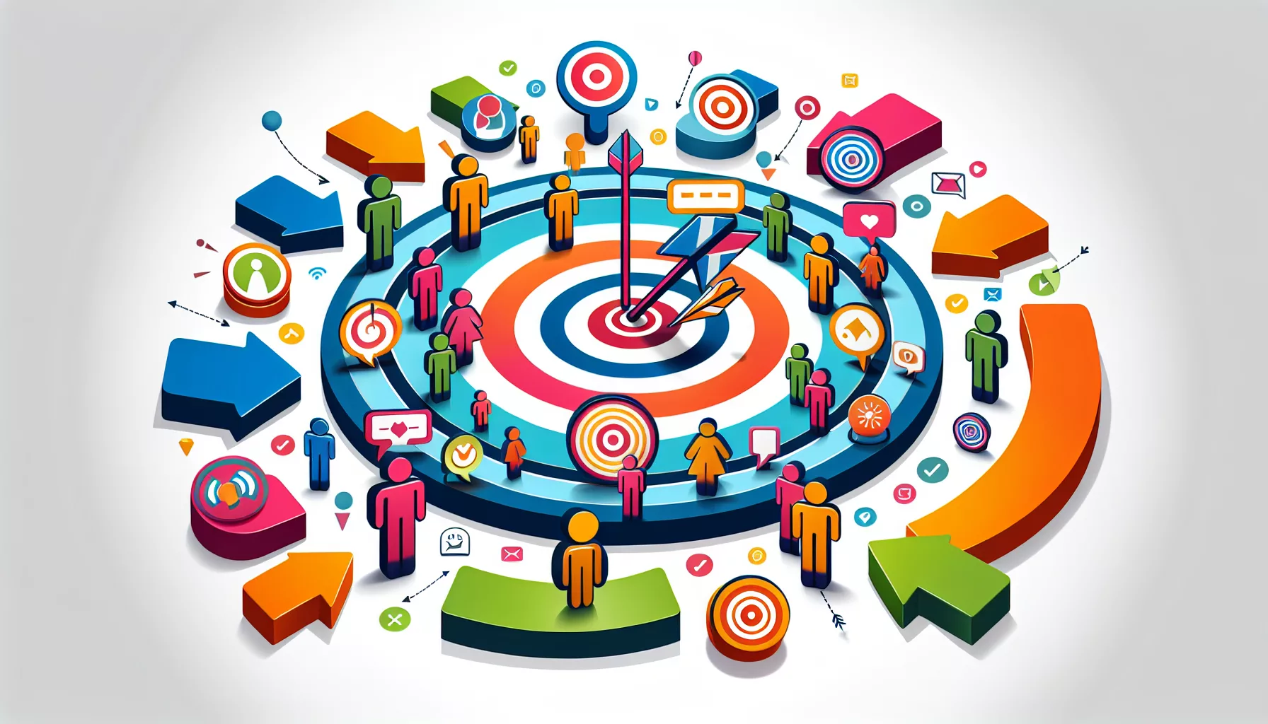 A visual representation of targeting the right audience for Snapchat ads.