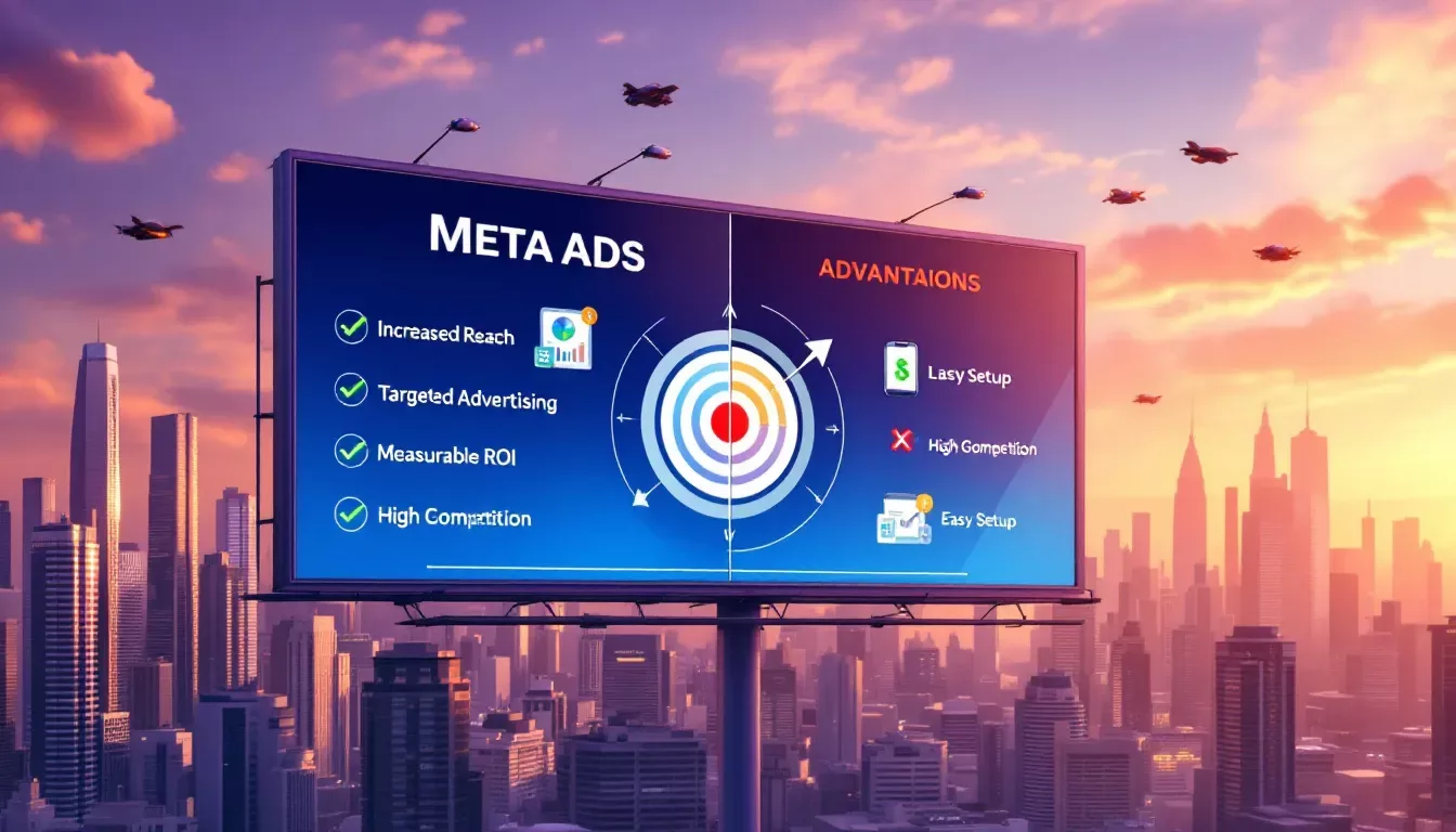 Advantages and disadvantages of Meta Ads for lead generation.