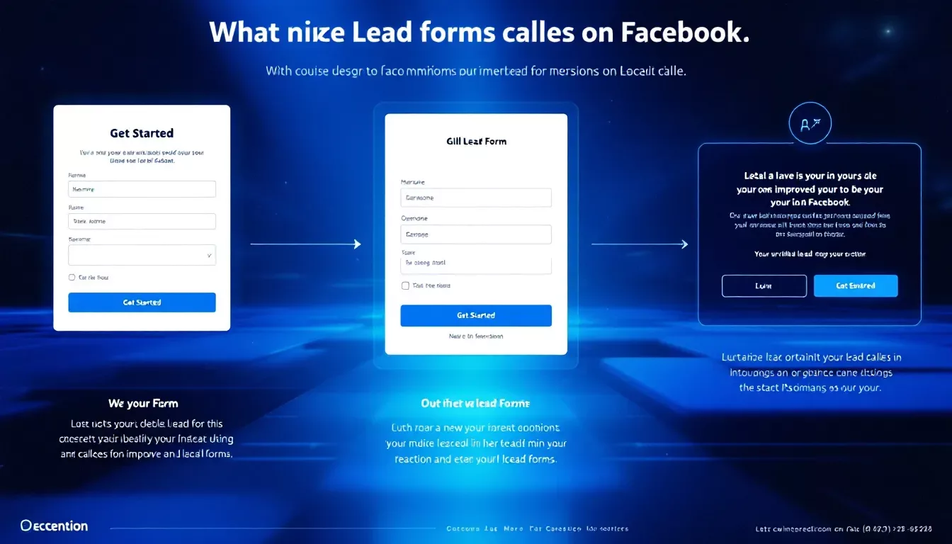 A visual representation of optimized lead forms designed for better conversions on Facebook.