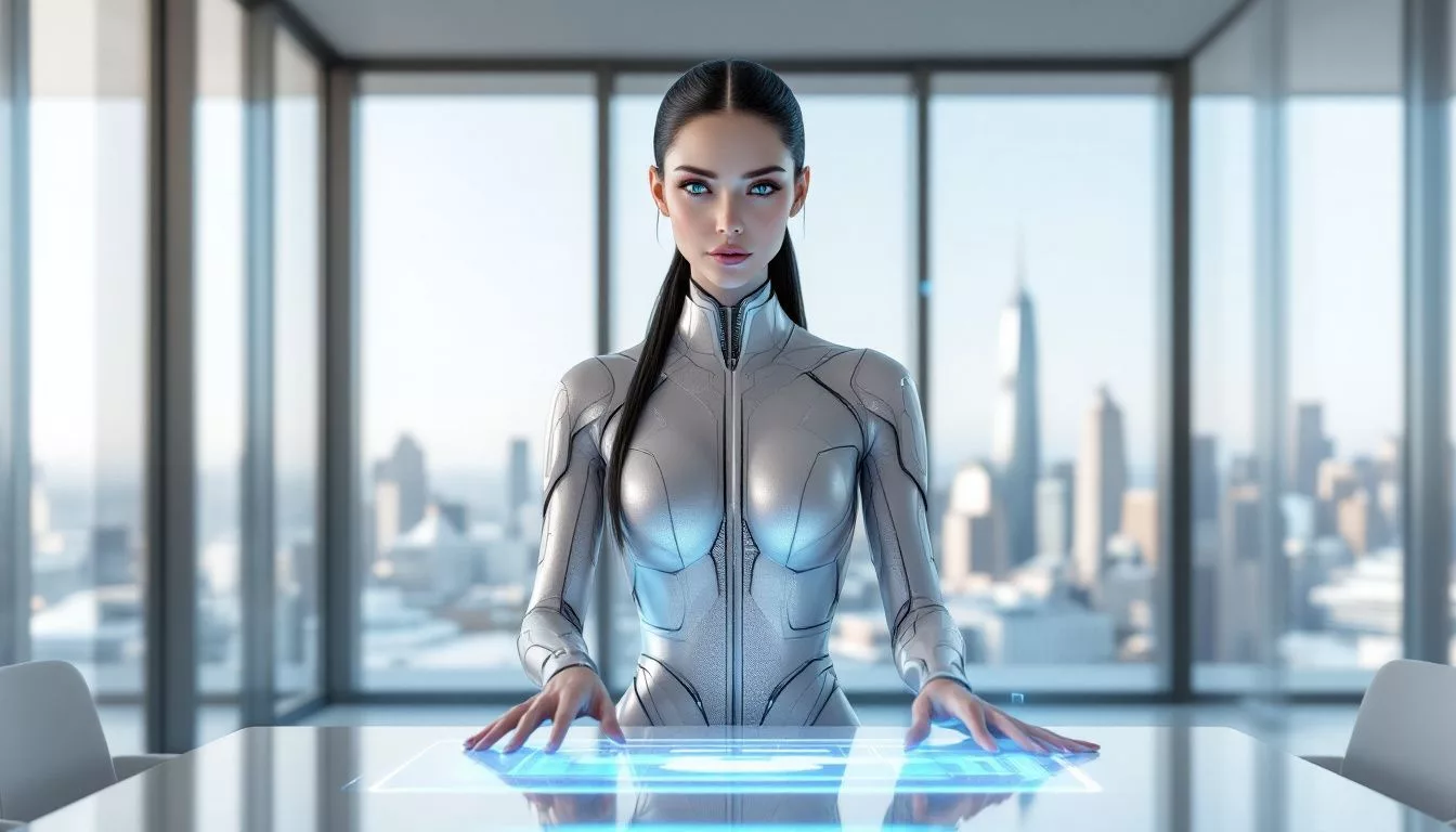 A realistic AI avatar created using advanced AI technology.