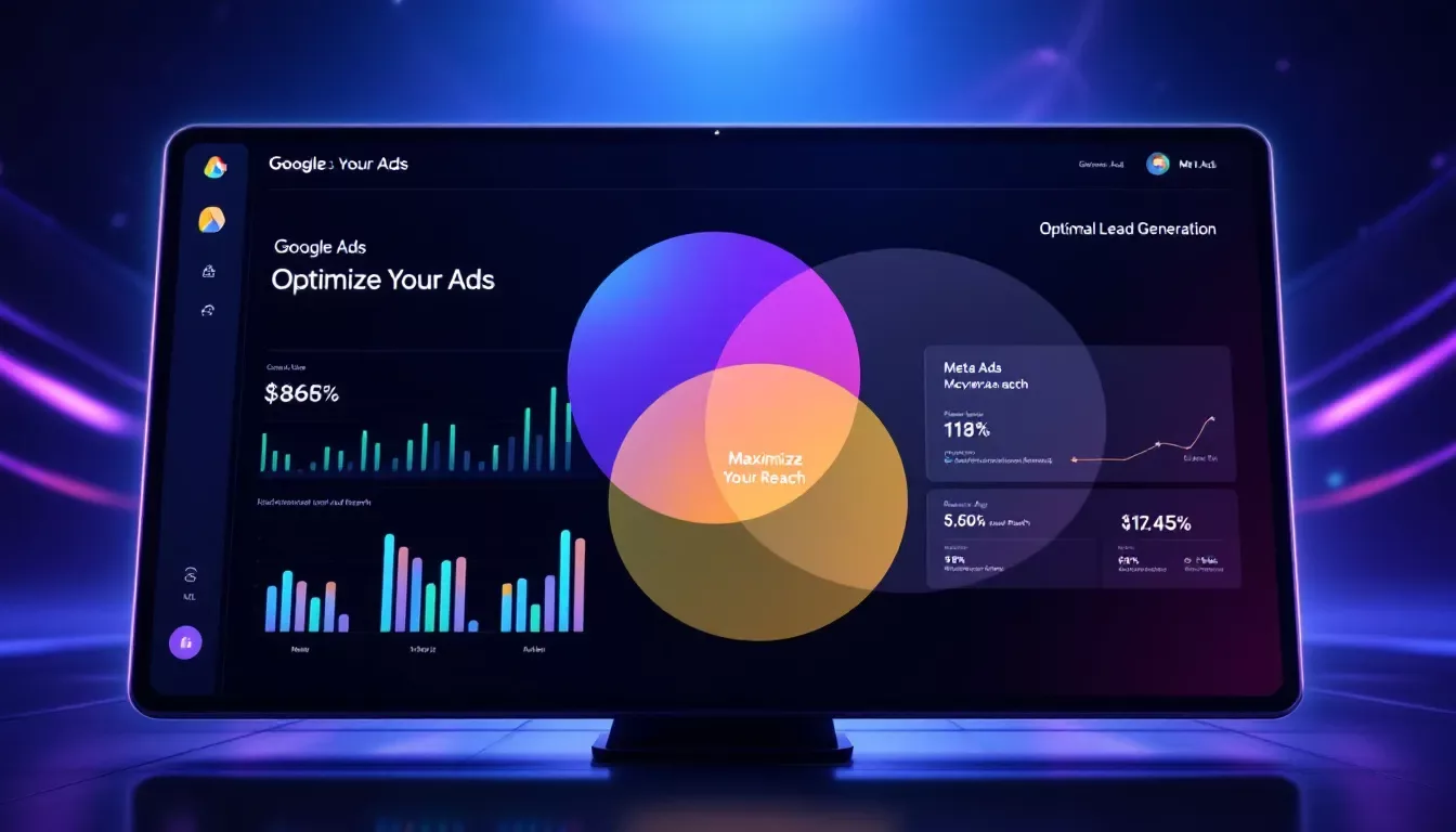 Combining Meta Ads and Google Ads for optimal lead generation results.