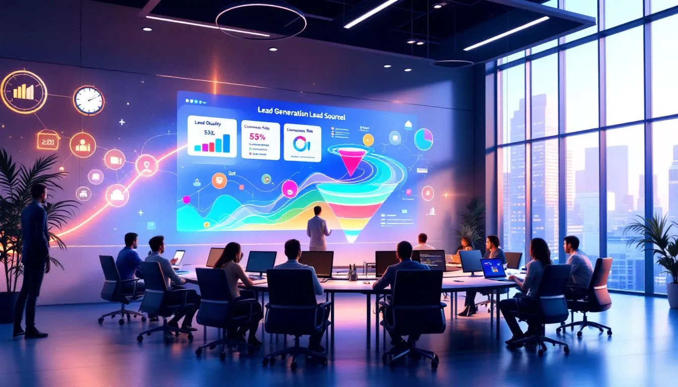 An infographic on best practices for efficient lead sourcing.