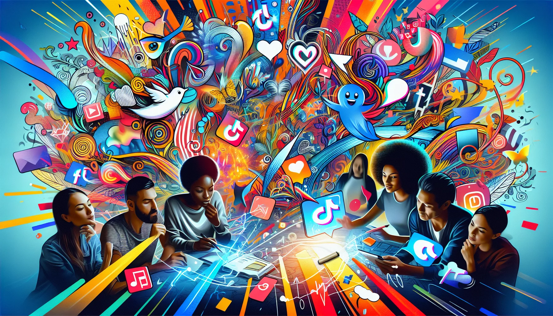 Creative illustration for effective TikTok ads