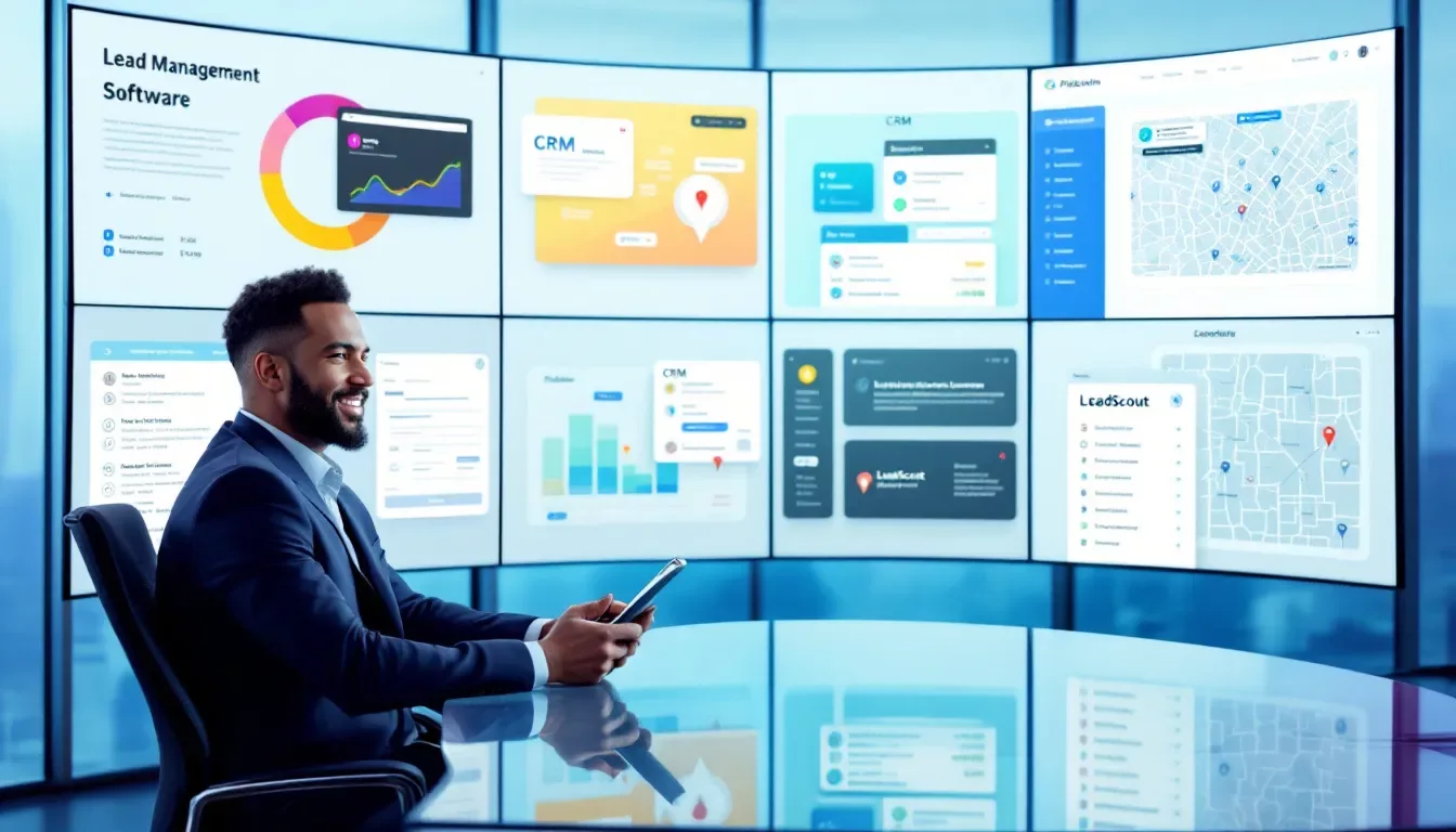 A real estate agent evaluating different lead management software options.