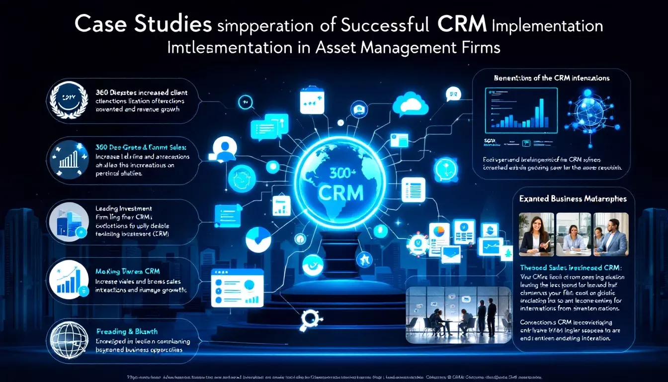 Case studies of successful CRM implementation in asset management firms, highlighting real-world examples.