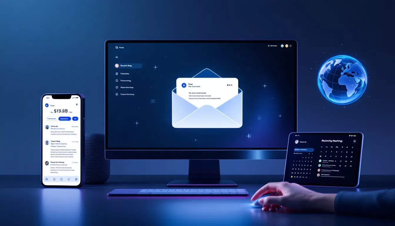 An illustration depicting email tracking features.