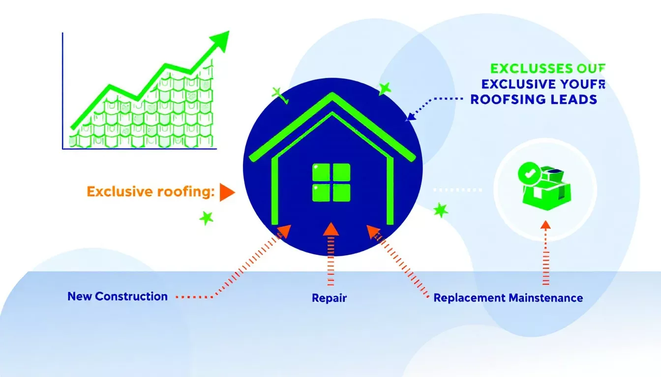 Exclusive roofing leads illustration