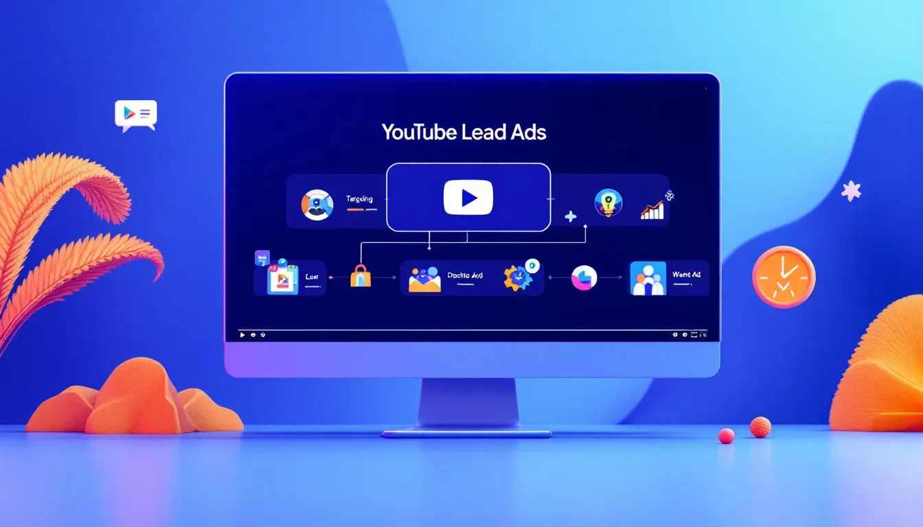 A screenshot of the Google Ads interface for setting up a YouTube lead ad campaign.