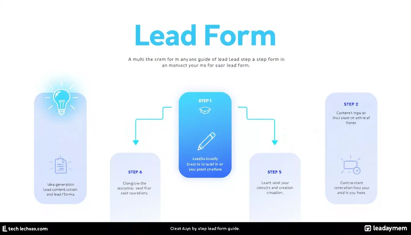 A visual guide on how to create effective multi step lead forms.