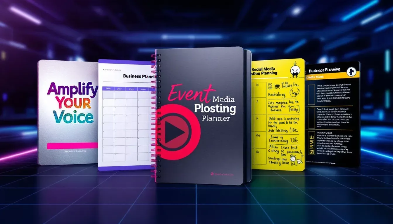 Different social media posting planners tailored for various needs.