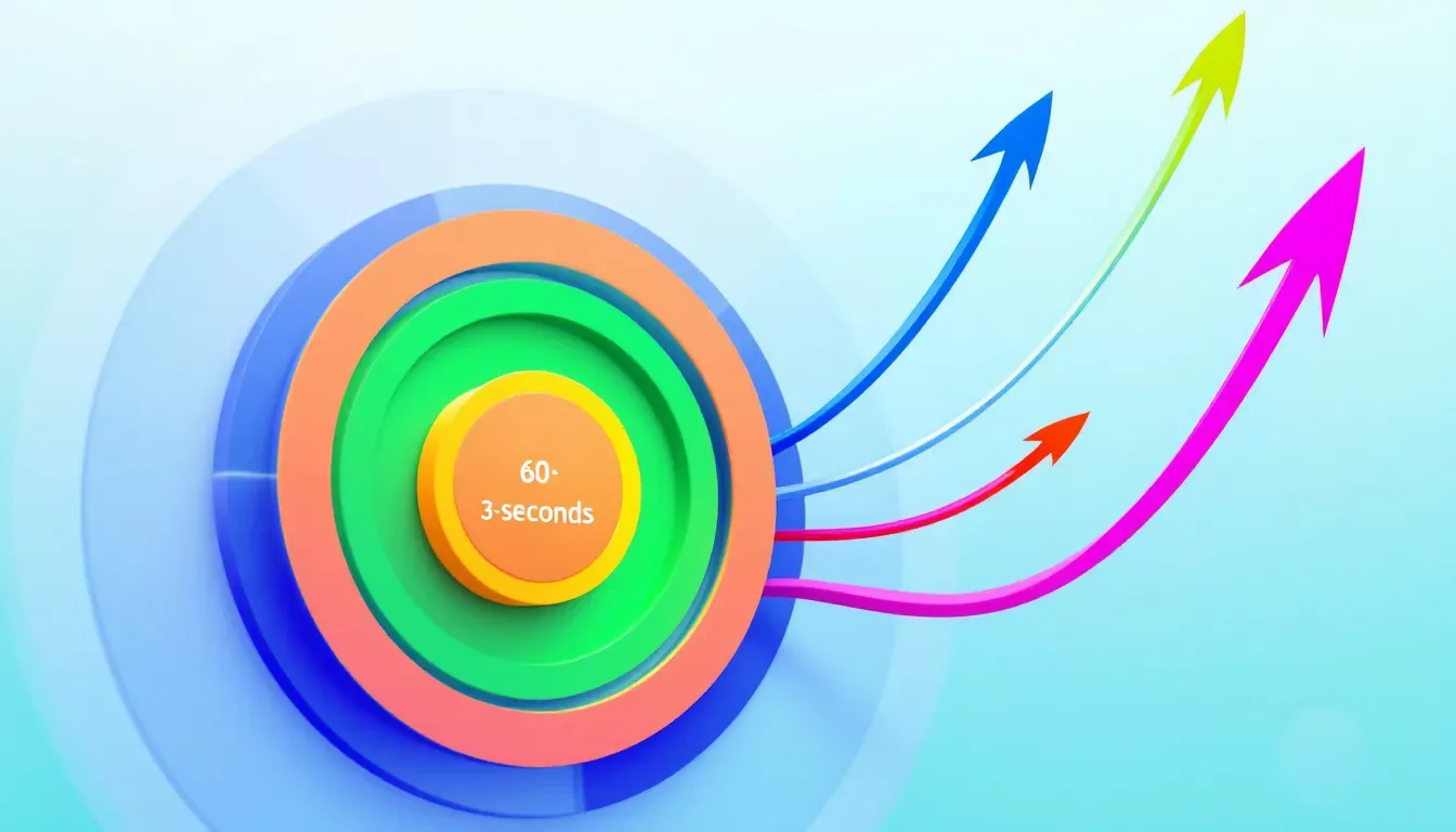 A chart showing the importance of 3 second video views in a digital marketing strategy.