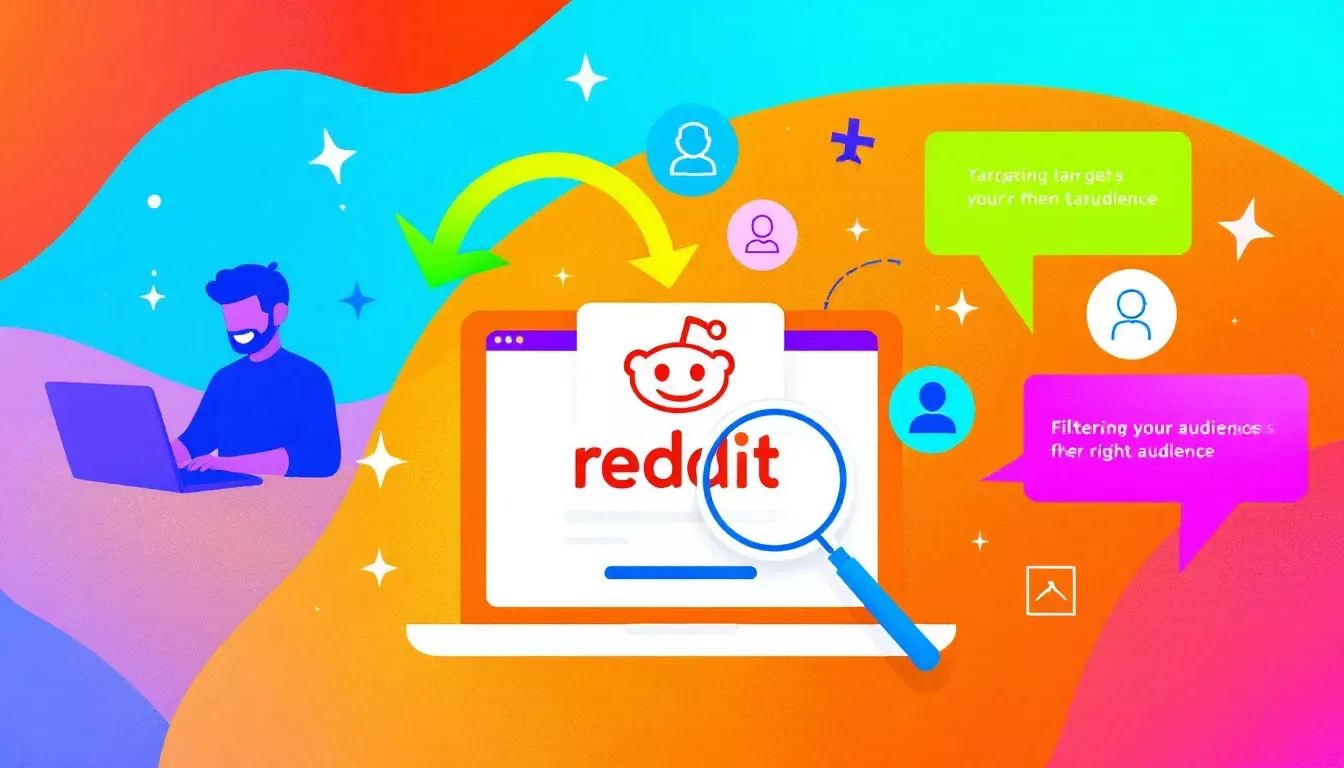 An illustration showing the concept of Reddit lead generation ads.