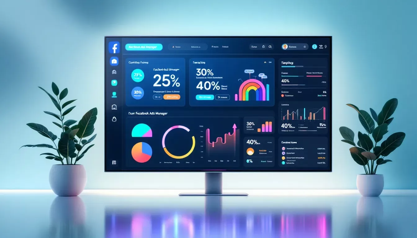 A visual representation of setting up geotargeted Facebook ad campaigns, featuring Facebook Ads Manager interface.