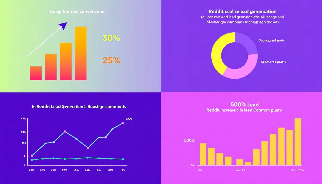 A chart showing improved campaign performance with Reddit lead generation ads.