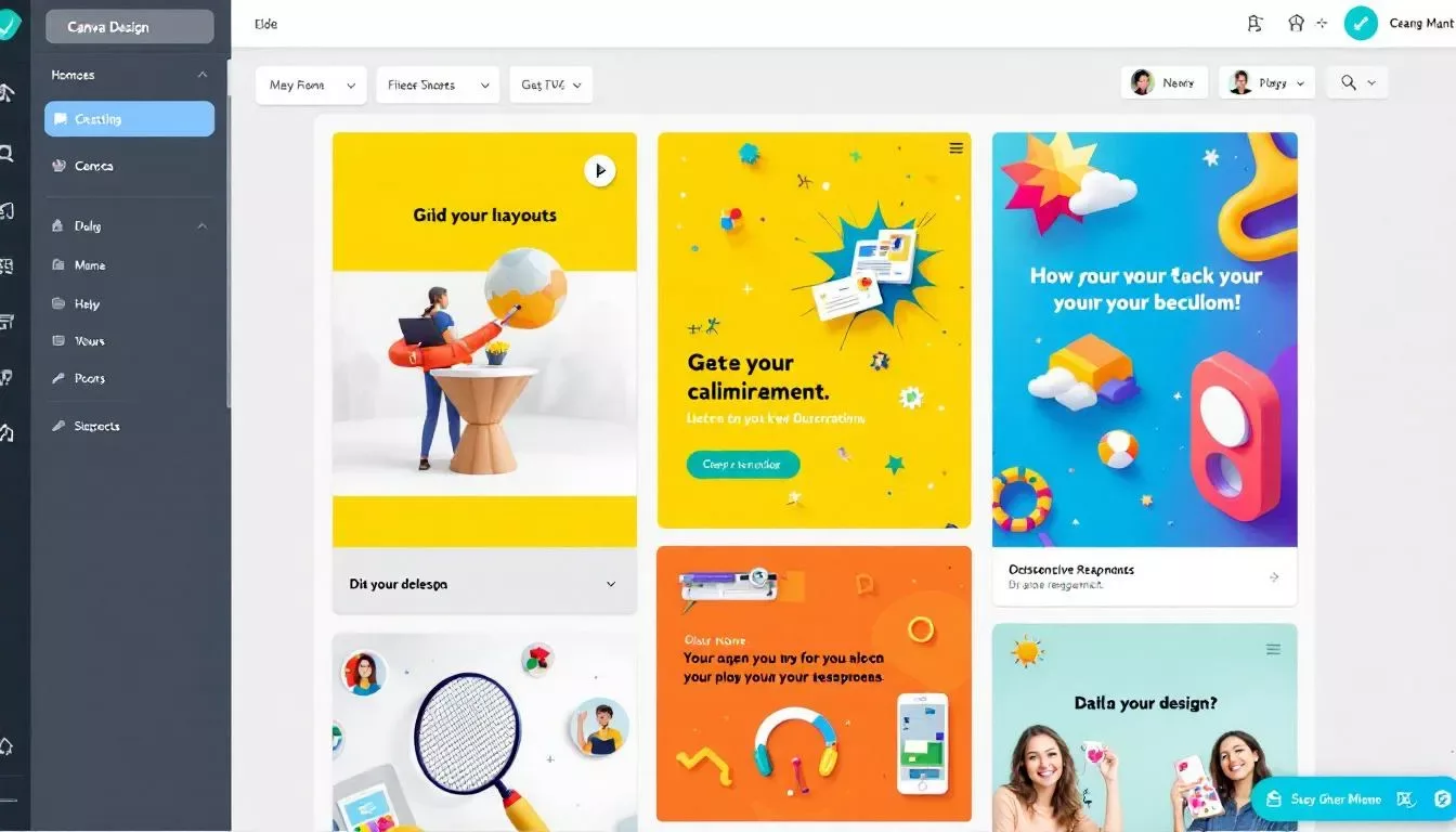 An engaging Canva design tool interface aimed at maximizing ad engagement.