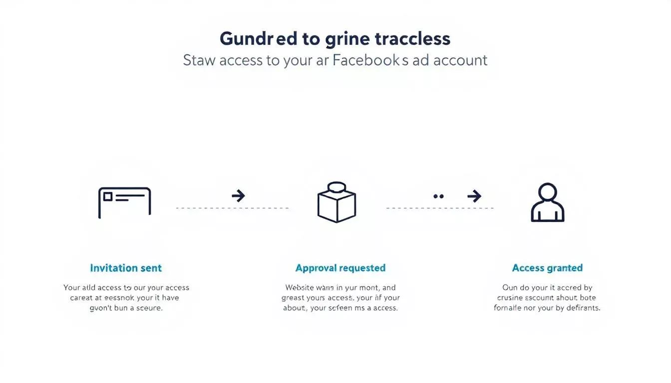 An image illustrating email invitations for granting access to Facebook accounts.