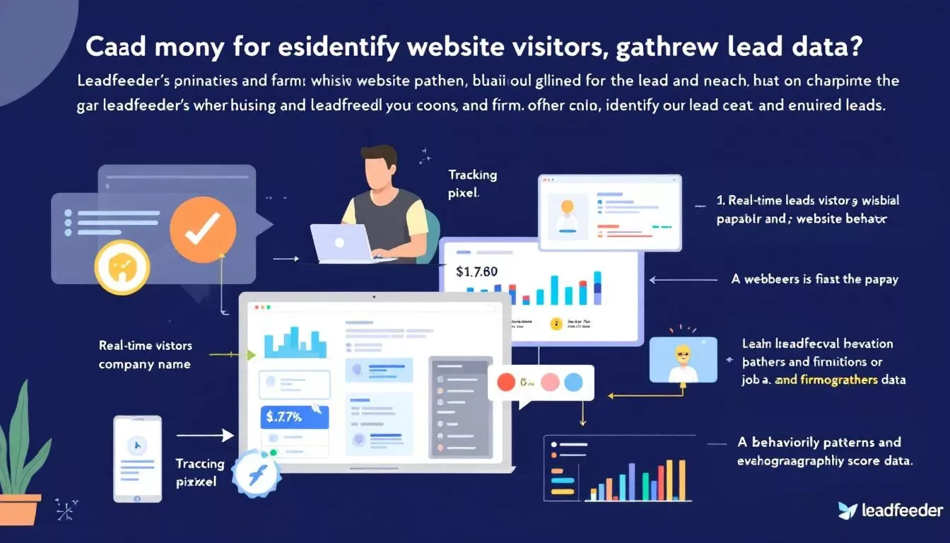 How Leadfeeder identifies website visitors and gathers lead data.
