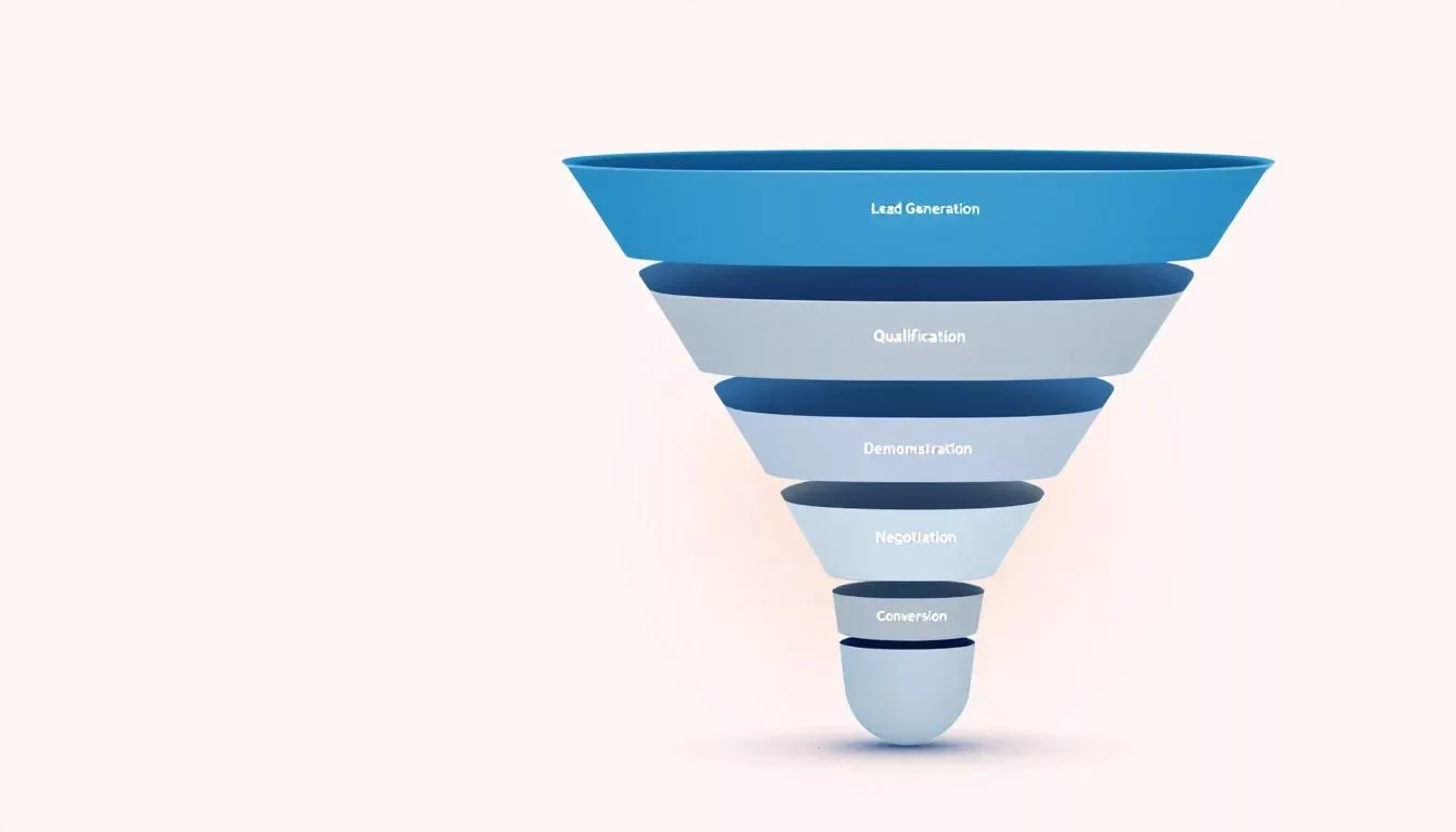 An illustration of an effective sales funnel for SaaS businesses.