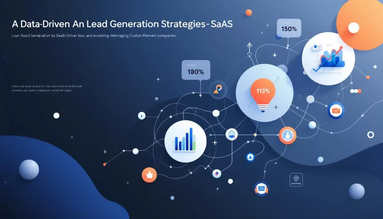 A graphic showcasing effective lead generation strategies for SaaS companies.