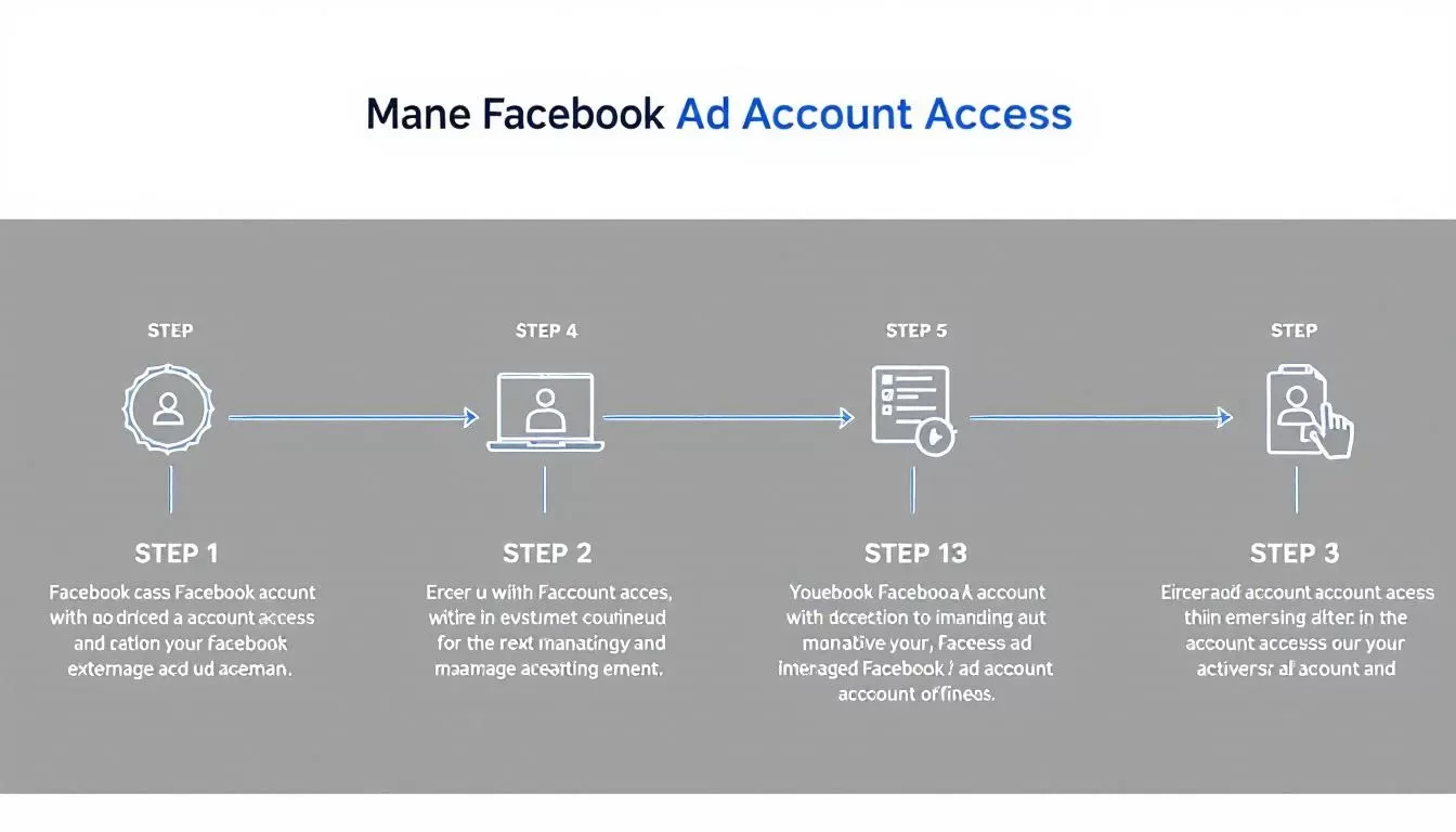 A visual guide to best practices for managing Facebook ad account access.