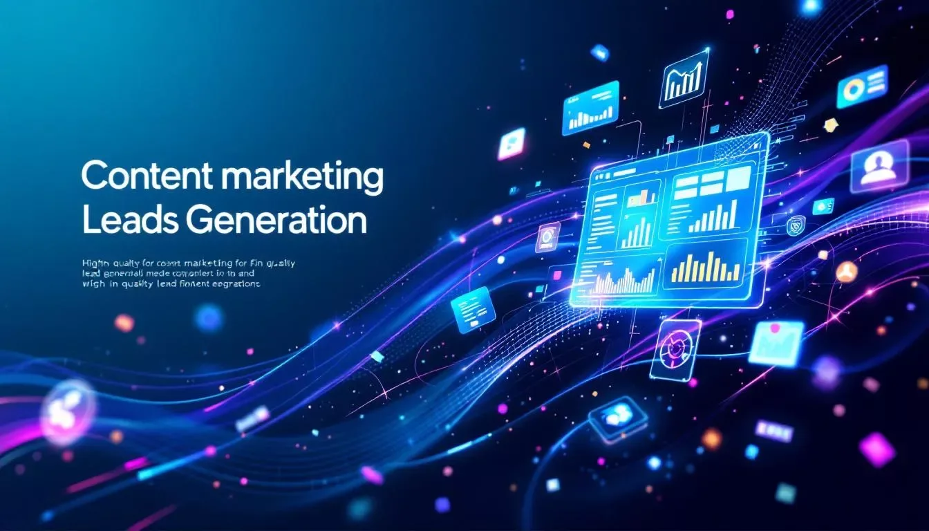 A visual representation of content marketing strategies that drive high quality leads for fintech companies.