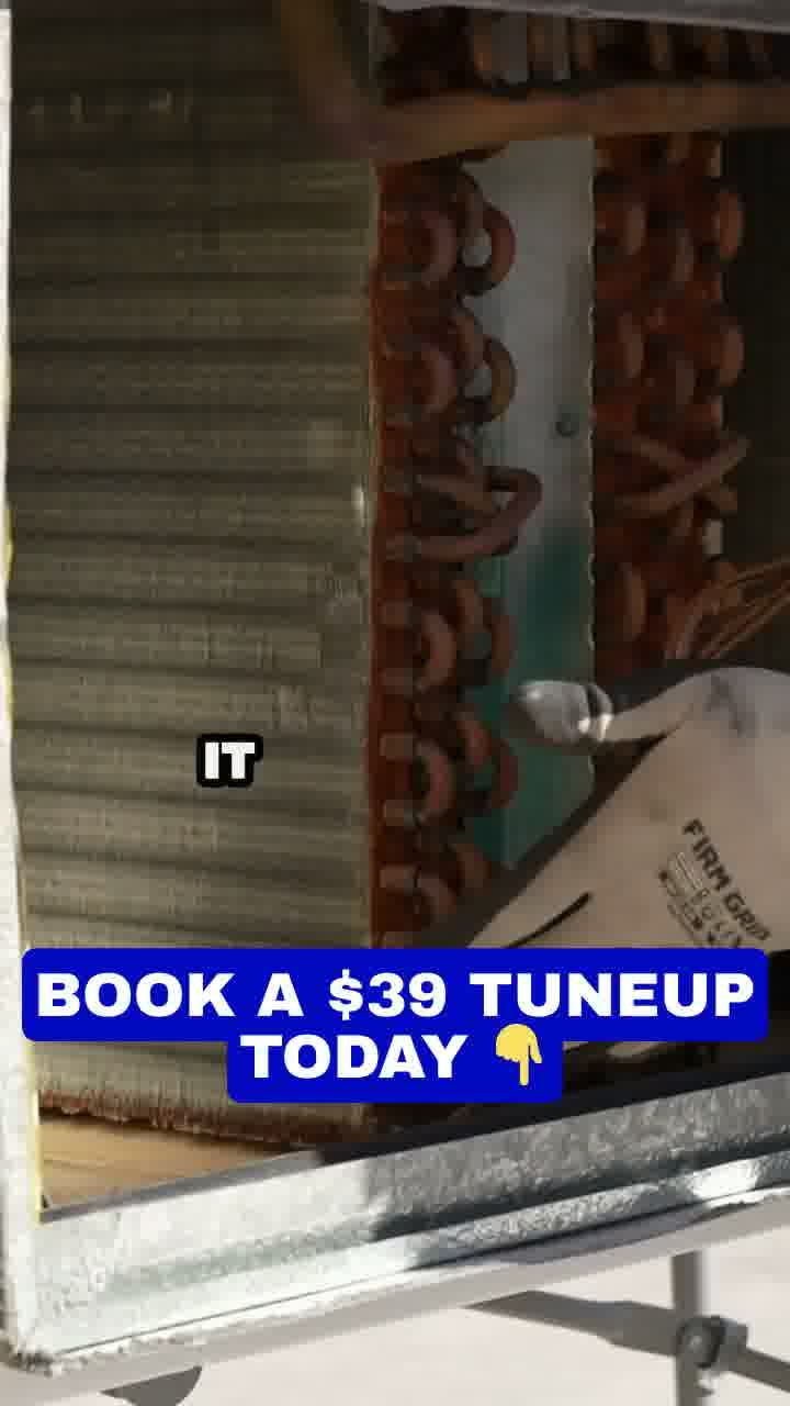 HVAC Facebook lead ad example: 39 dollar AC tune-up price anchor from Lees Air