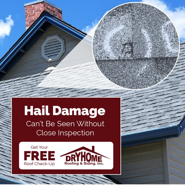 Roofing Facebook lead ad example: trust and credentials ad from DryHome Roofing and Siding