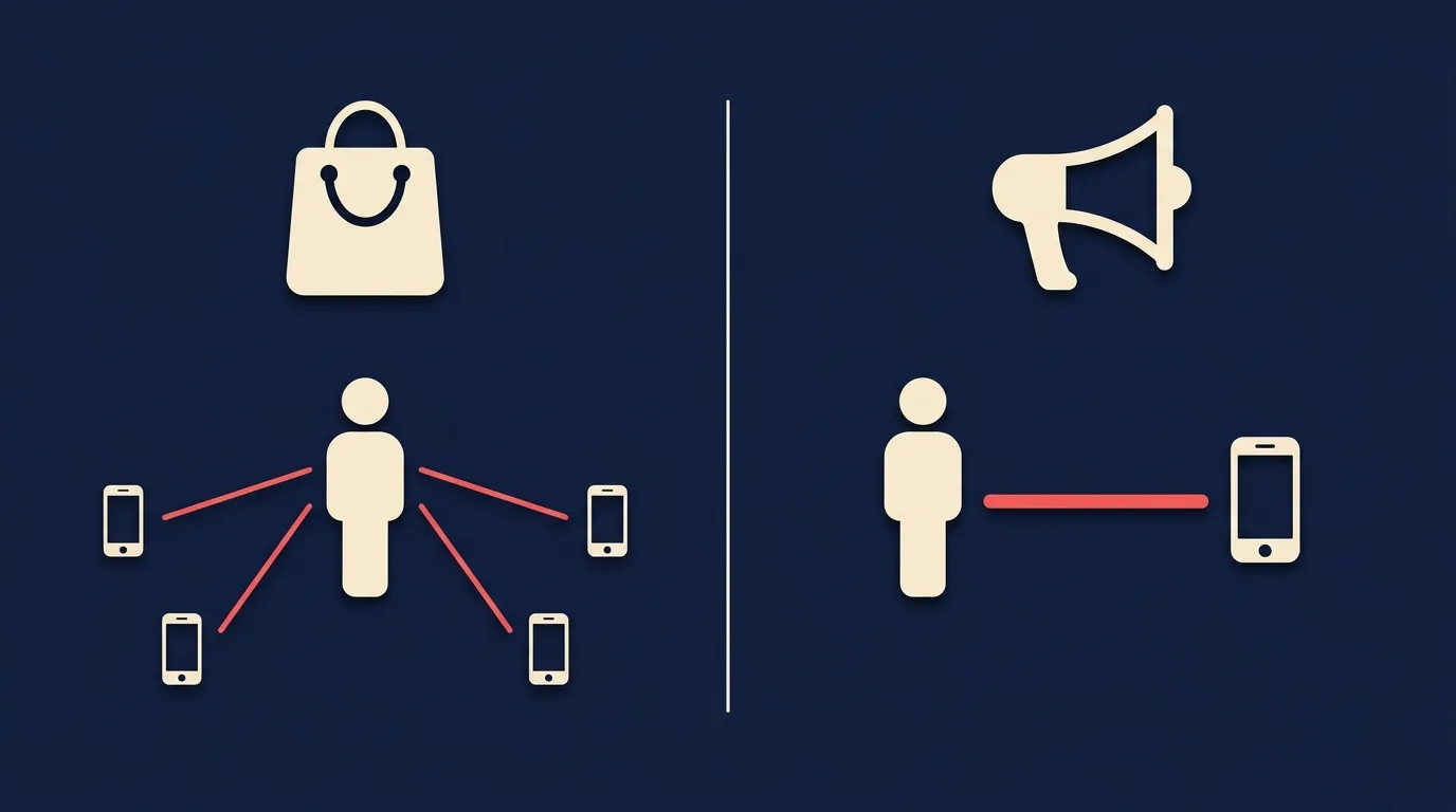 One bought lead shared with several callers, against one self-generated lead going to a single phone