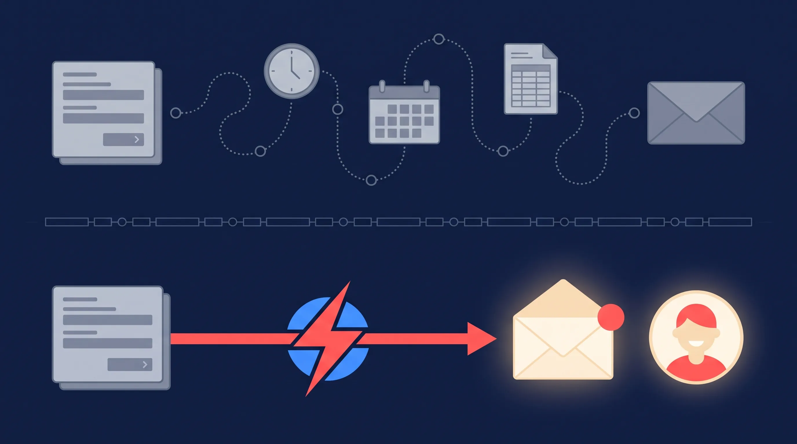 Comparison: a once-a-day lead digest versus an instant lead email