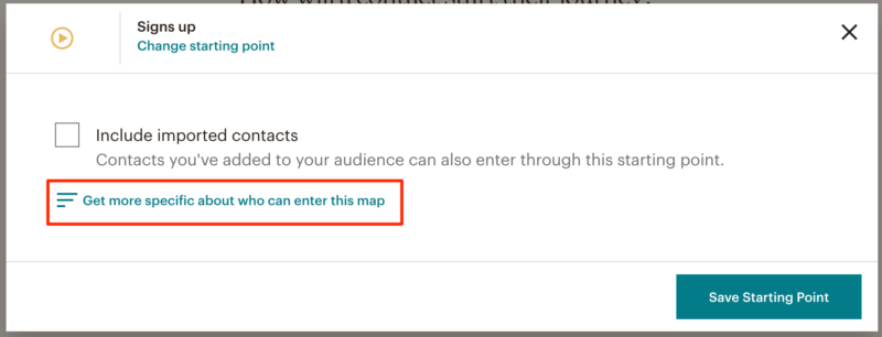 Get more specific about who can enter this map