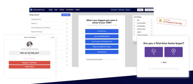 Get lead forms example