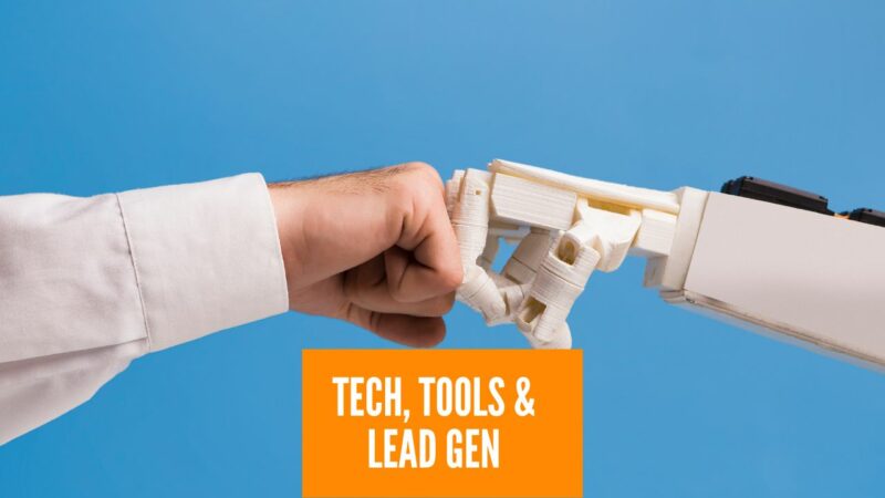 teach and lead gen | LeadSync Blog Human and robot fist bump