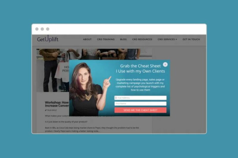 lead generation website built with LeadPages