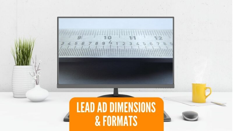 Lead Ad Image Sizes and Formats | LeadSync Blog PC Monitor with ruler across screen